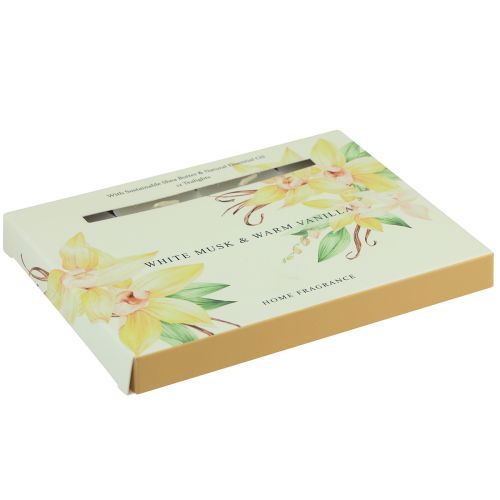 Artículo Velas perfumadas velas de té de almizcle blanco vainilla Ø3,5cm 12ud