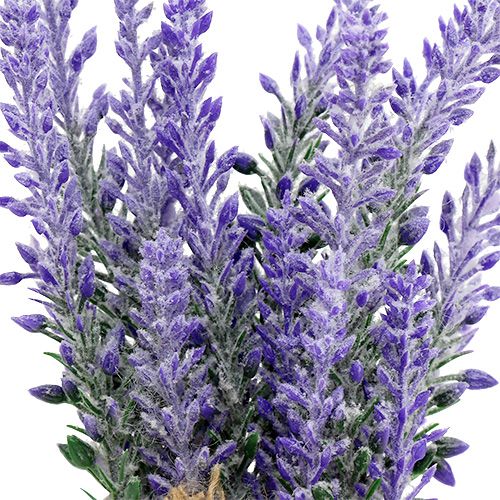 Floristik24 Bolso lavanda con corazón 18cm