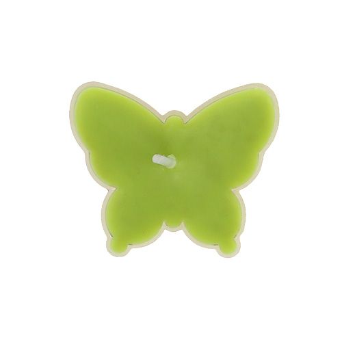 Floristik24 Duftteelicht Mariposa Ø4,8cm H2cm Verde 6pcs