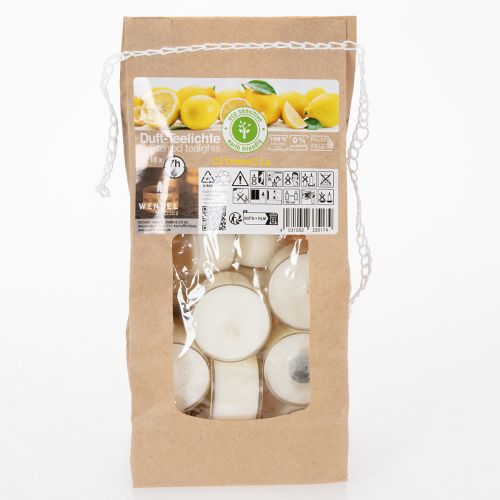 Artículo Velas de té con aroma a citronela para veladas románticas en casa o en el jardín, 25 mm, 7 h, 18 piezas