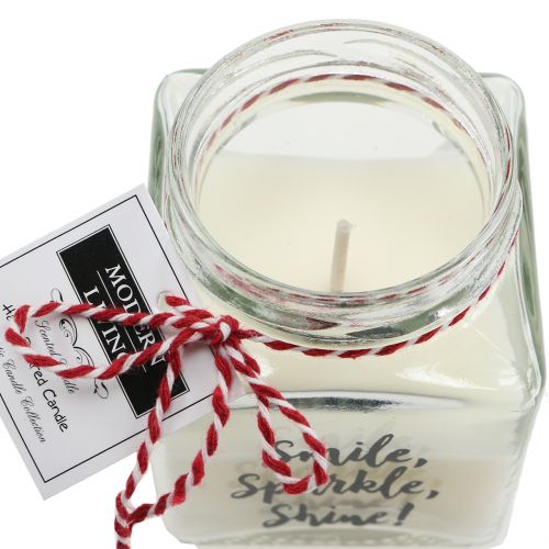Floristik24 Cera perfumada en un vaso Smile, Sparkle, Shine!