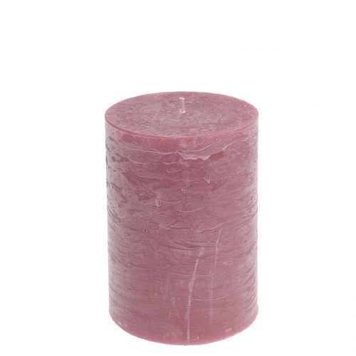 Velas de colores lisos rosa antiguo 85x120mm 2uds