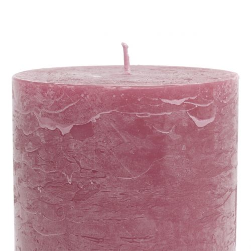 Artículo Velas de colores lisos rosa antiguo 85x120mm 2uds