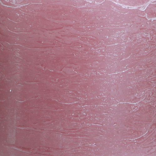 Artículo Velas de color liso velas antiguas de pilar rosa 70×80mm 4 piezas