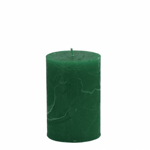 Velas lisas verde oscuro 70x100mm 4 piezas
