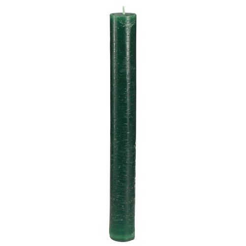 Floristik24 Velas lisas velas de palo verde oscuro 34x300mm 4 piezas