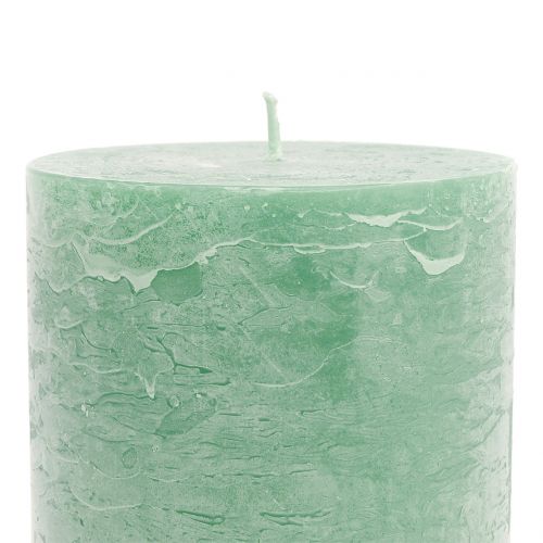 Artículo Velas unicolor verde claro 85x150mm 2 piezas