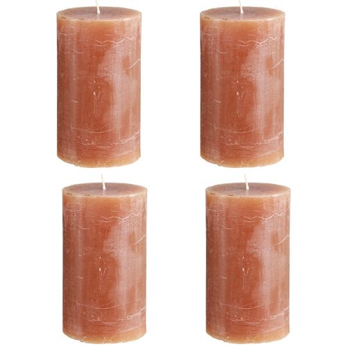 Artículo Velas de colores lisos velas de pilar caramelo 70×120mm 4 piezas