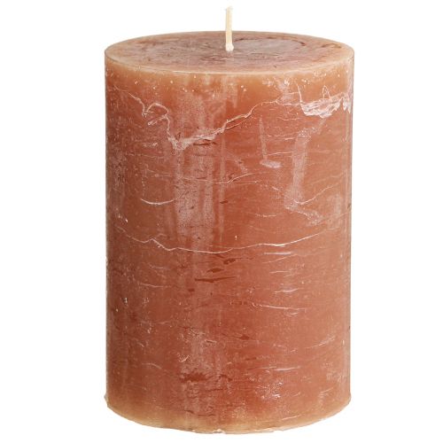 Artículo Velas de colores lisos velas de pilar caramelo 85×120mm 2 piezas