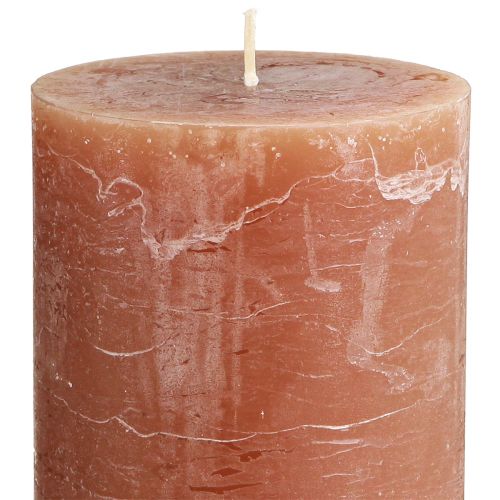 Artículo Velas de colores lisos velas de pilar caramelo 85×120mm 2 piezas