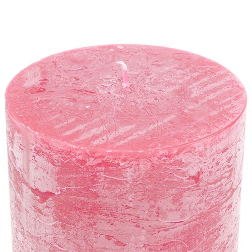 Artículo Velas lisas rosa 60x100mm 4uds