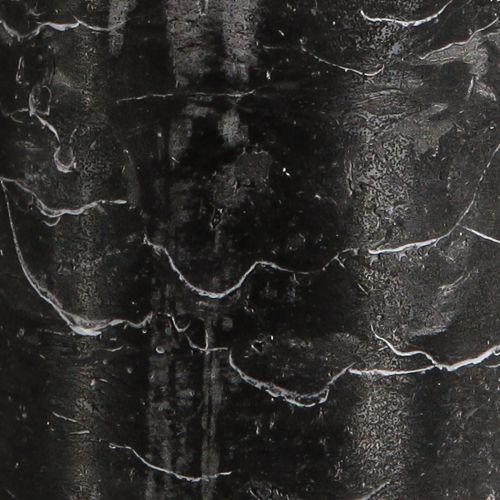 Artículo Velas de colores lisos velas de pilar negras 70×120mm 4 piezas