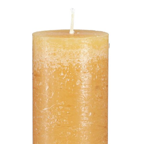 Artículo Velas de colores lisos velas de palo miel 50x300mm 4 piezas