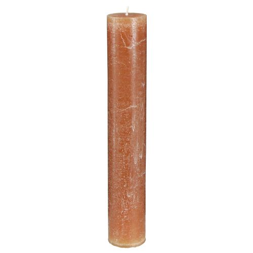 Artículo Velas de colores lisos velas de palo caramelo 50x300mm 4 piezas
