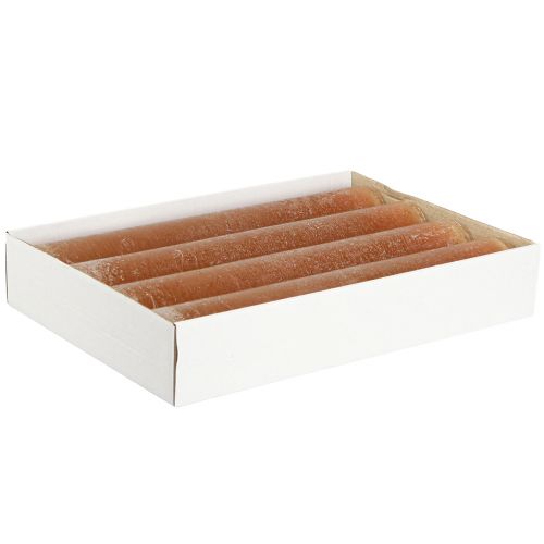 Artículo Velas de colores lisos velas de palo caramelo 50x300mm 4 piezas