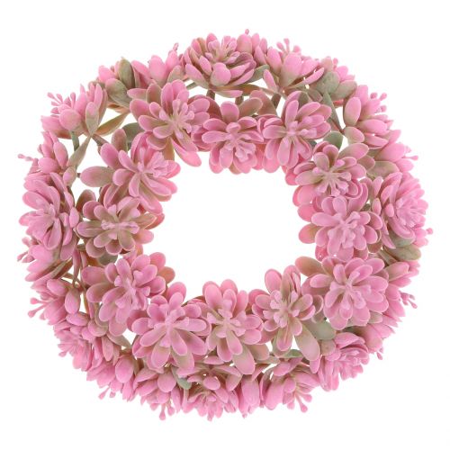 Echeverienkranz Rosa Ø18cm 4 piezas