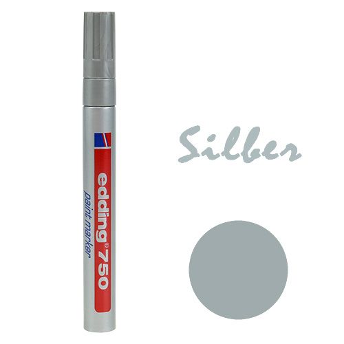 Floristik24 Marcador de pintura Edding® 750 plateado