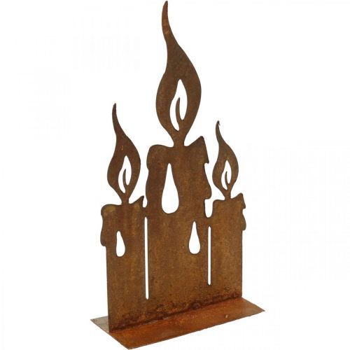 Patina deco standee velas decoración navideña Al.20cm