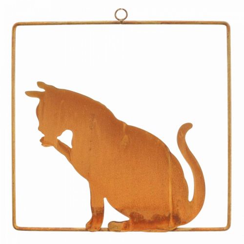Artículo Decoración pátina gato decoración óxido para colgar 24,5cm