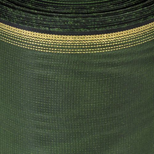 Elegante cinta de muaré verde oscuro para corona, 125 mm con borde de perla dorada, cinta de luto, decoración de boda, cinta de lazo | Floristik24.es