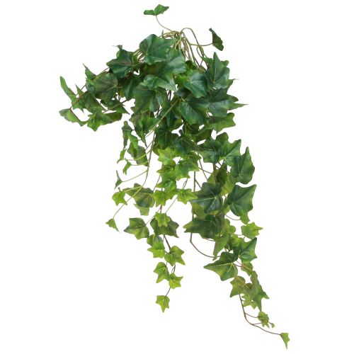 Artículo Decoración de hojas artificiales de hiedra para colgar en verde L65cm