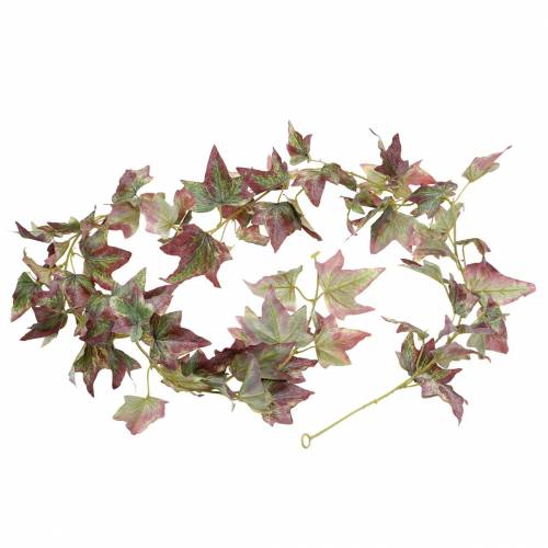 Floristik24 Ivy Guirnalda Verde, Borgoña 182.5cm