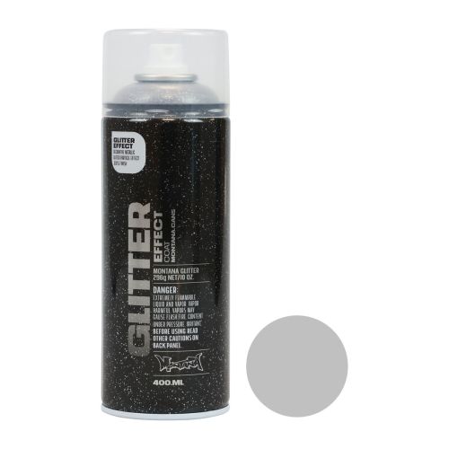 Artículo Spray Glitter Plata Efecto Montana Spray Pintura Glitter Spray 400ml