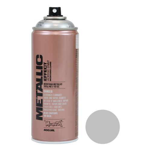 Floristik24 Pintura spray pintura plateada efecto metalizado pintura acrílica spray plata 400ml