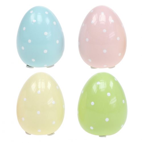 Floristik24 Huevo de cerámica 6.5cm surtido 4pcs