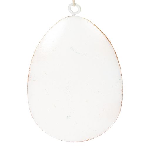 Artículo Huevos de Pascua con flores primaverales, ideales para ramos de Pascua o ventanas, 8cm, 8 piezas