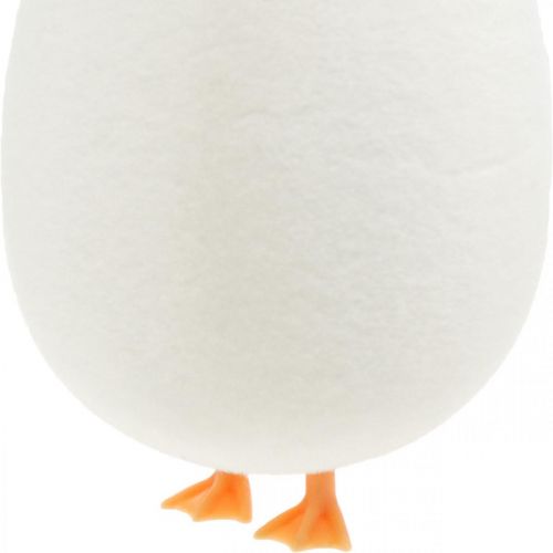 Artículo Huevo decorativo con patas Crema de huevos de Pascua Divertida decoración de Pascua Al 13cm 4pcs