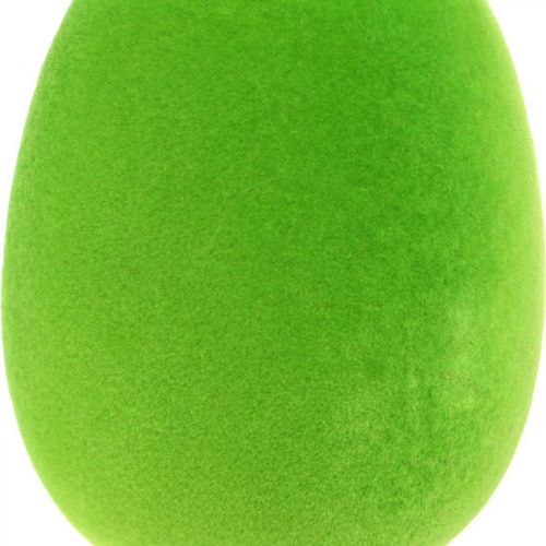 Artículo Huevo de Pascua decoración con patas Decoración de huevo de Pascua huevo verde H13cm 4 piezas