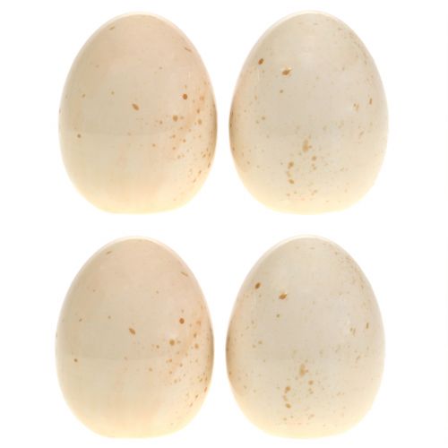 Floristik24 Huevos de cerámica decorativos H8.5cm 4pcs