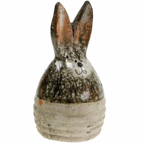 Floristik24 Huevo conejito Decoración de Pascua terracota Al. 11,5 cm