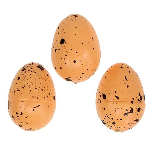 Floristik24 Huevo de poliestireno naranja 3,5cm 24uds