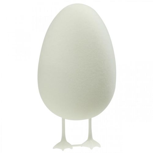 Artículo Huevo decorativo con patas Clara de huevo Decoración de mesa Figura de Pascua Al 25cm