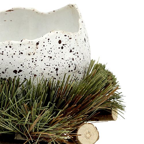Artículo Huevo en nido Ø11cm H12cm 4 piezas