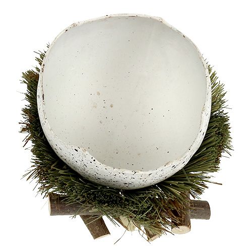 Artículo Huevo en nido Ø11cm H12cm 4 piezas