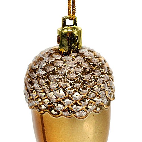 Floristik24 Bellota para colgar Marrón 7,5cm 3pcs