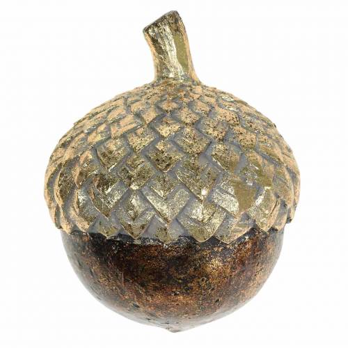 Bellota decorativa dorada Ø7.4cm H9.7cm