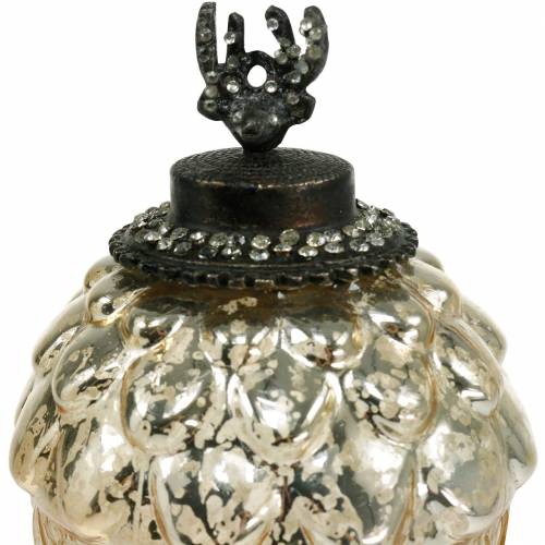 Floristik24 Bellota decorativa para colgar copa 15cm champagne 2 piezas en un set