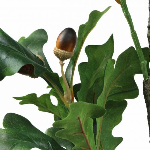 Floristik24 Rama de hoja de roble artificial con bellotas 90cm