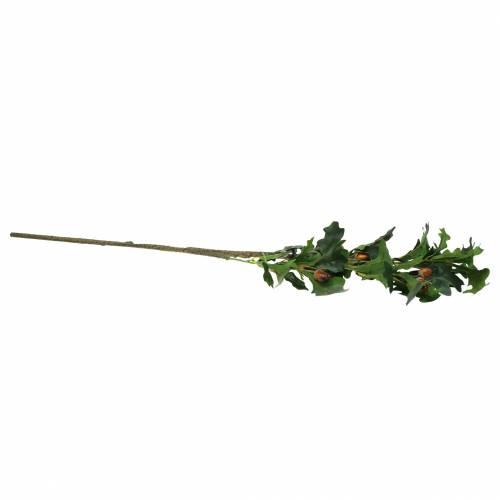 Floristik24 Rama de hoja de roble artificial con bellotas 90cm