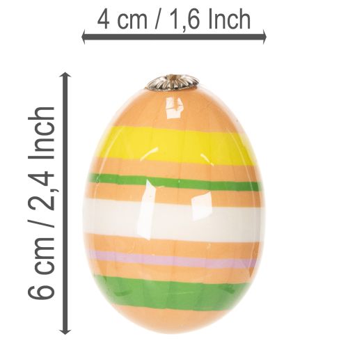 Artículo Adornos de huevos de Pascua, perfectos para decorar árboles y ramas de Pascua, 6 cm, 12 piezas