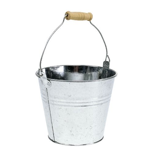 Artículo Cubos Ø14cm H12cm 6 piezas Zinc brillante.