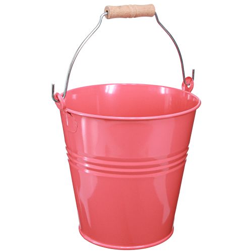 Floristik24 Macetero decorativo cubo rosa metal 26x22,5x23cm 6l