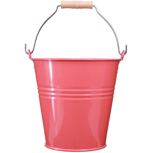 Artículo Macetero decorativo cubo rosa metal 26x22,5x23cm 6l