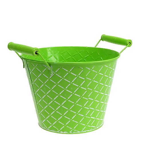 Floristik24 Cubo Verde Ø21cm H16cm