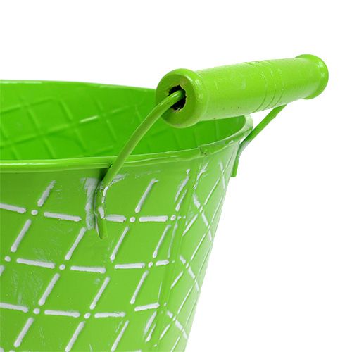 Floristik24 Cubo Verde Ø21cm H16cm