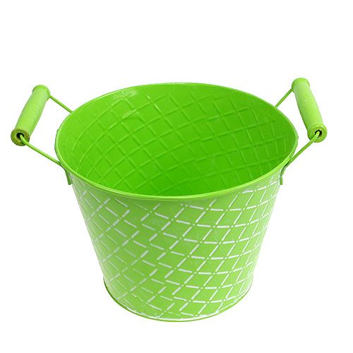 Floristik24 Cubo Verde Ø21cm H16cm